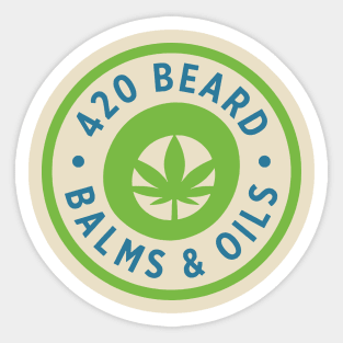 420 BEARD BALMS OILS Sticker